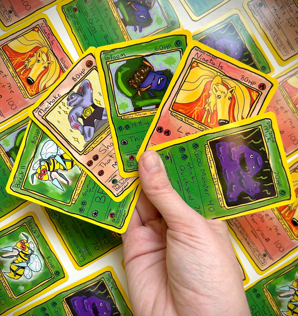 Badly Drawn Pokemon Cards